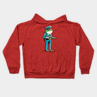 Police frog Kids Hoodie